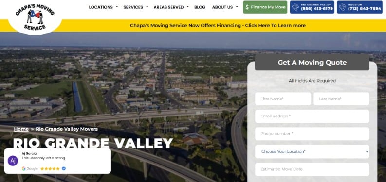 Chapas Moving & Storage