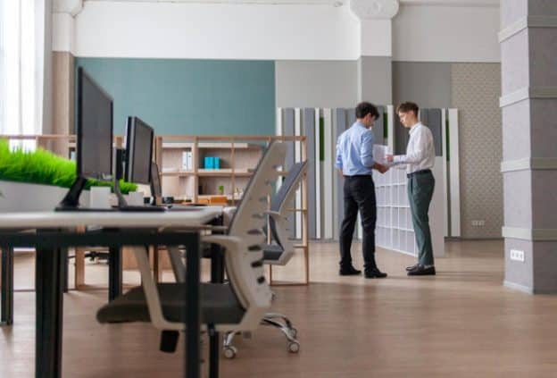 clean office space